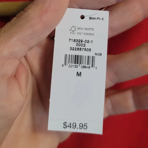 🆕️ Gap Linen Blend Crop Shell Tank Top in Tomato Sauce Red - Picture 8 of 13